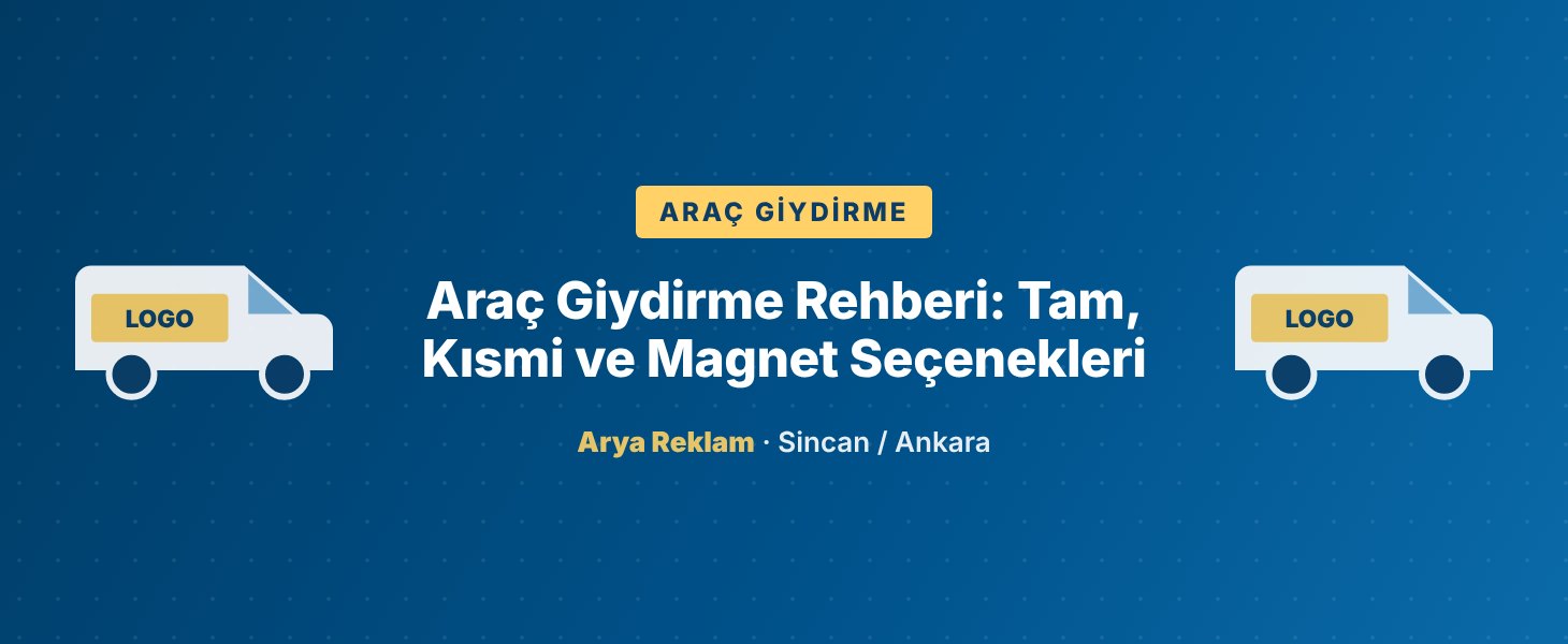 Araç Giydirme Rehberi: Tam, Kısmi ve Magnet Seçenekleri