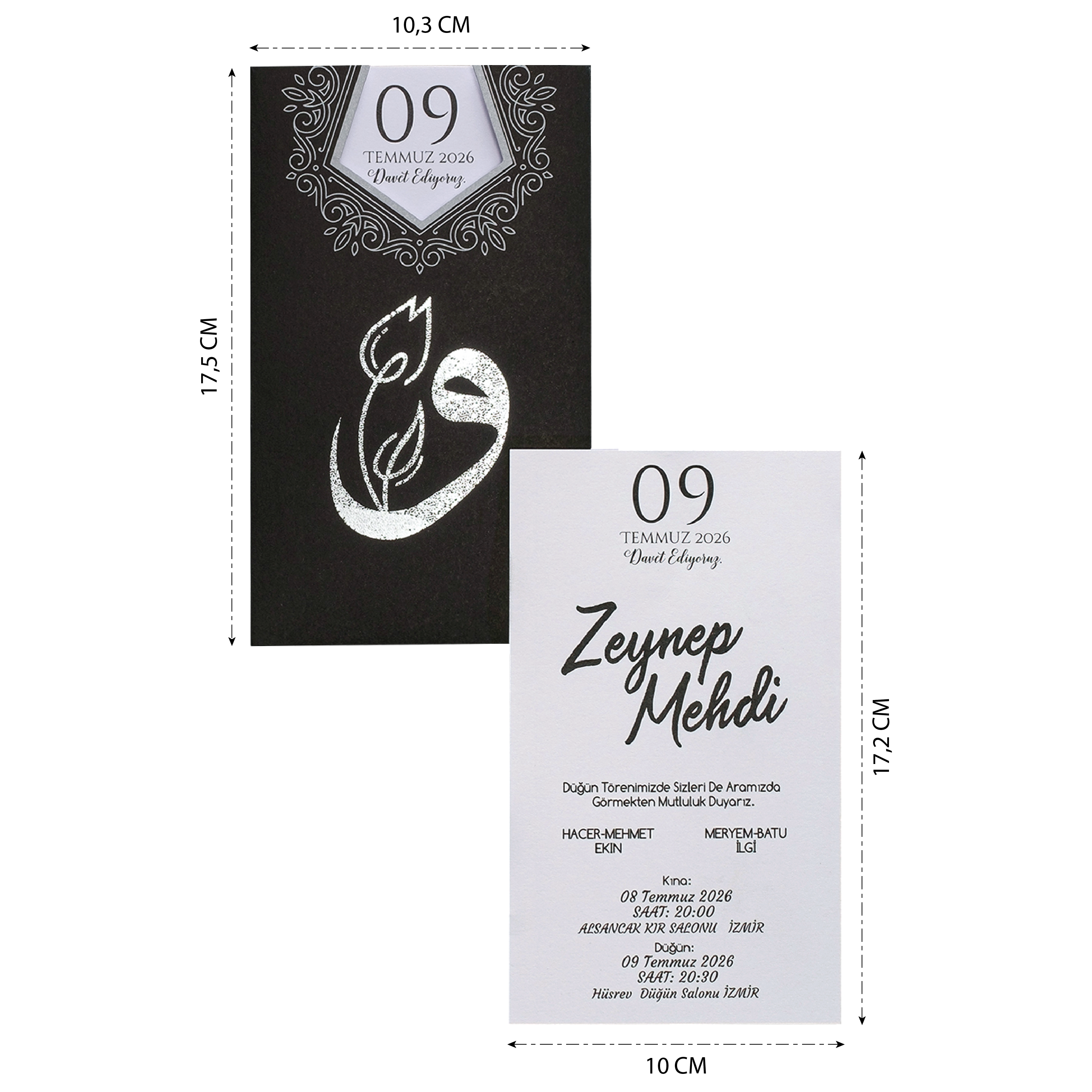 Eko Polen Düğün Davetiyesi - 40399